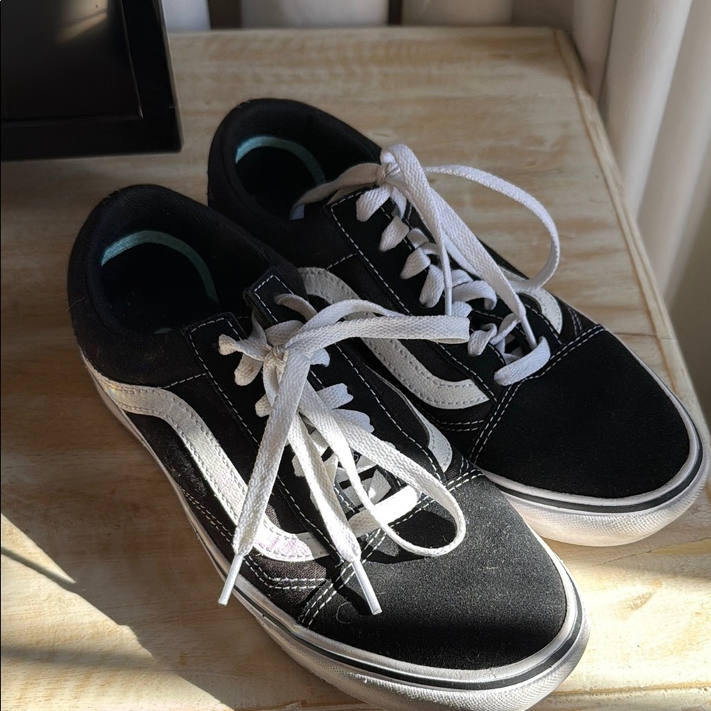 Black and White Vans Sneakers